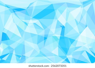 modern futuristic ice cool low polygonal triangle banner background wallpaper