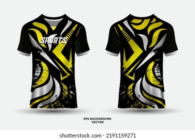 Modern and futuristic jersey design suitable for sports, racing, soccer, gaming and e sports vector