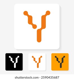 modern futuristic letter logo design
