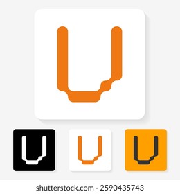modern futuristic letter logo design