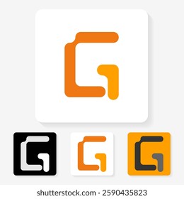modern futuristic letter logo design