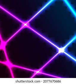 Ilustración moderna del vector de fondo neón futurista.