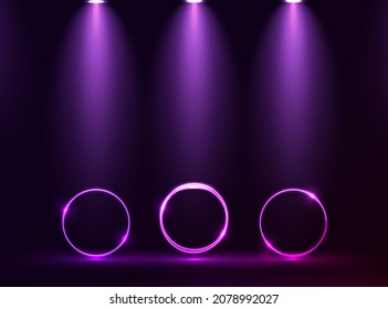 Modern futuristic neon background vector illustration.	