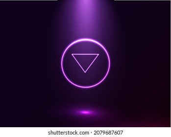 Ilustración moderna del vector de fondo neón futurista.