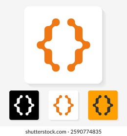 modern futuristic number logo design
