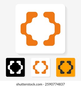 modern futuristic number logo design