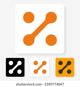 modern futuristic number logo design