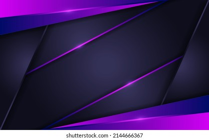 Modern futuristic on layer purple with dark navy background