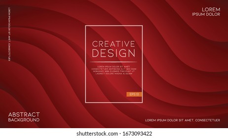 modern and futuristic red background with wavy shapes