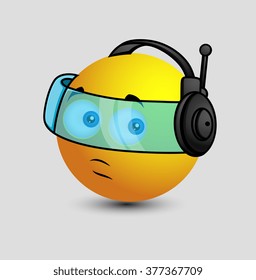 Modern Futuristic Robotic Smiley