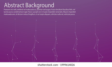 Fondo moderno de patrones científicos futuristas. Fondo gráfico de plexus. Vector de red social. Visualización de datos digitales. lugar de texto. ilustración vectorial