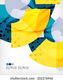 Composición abstracta moderna de tecnología futurista, formas superpuestas