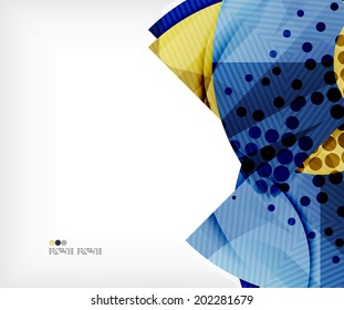 Moderno futurista techno composição abstrata, sobreposição de formas