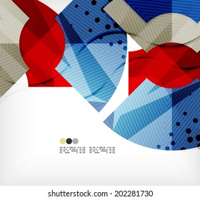 Composición abstracta moderna de tecnología futurista, formas superpuestas
