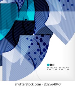Composición abstracta moderna de tecnología futurista, formas superpuestas