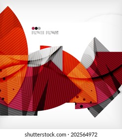 Modern futuristic techno abstract composition, overlapping shapes