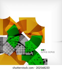 Composición abstracta moderna de tecnología futurista, formas superpuestas
