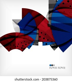 Composición abstracta moderna de tecnología futurista, formas superpuestas