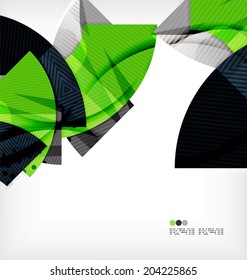 Composición abstracta moderna de tecnología futurista, formas superpuestas