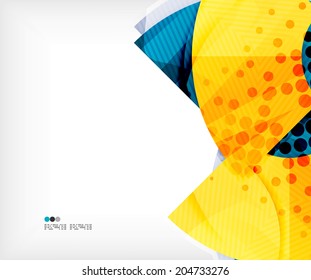 Composición abstracta moderna de tecnología futurista, formas superpuestas