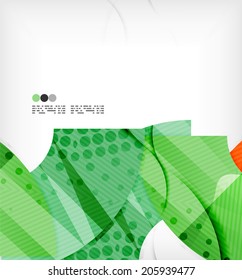 Modern futuristic techno abstract composition, overlapping shapes