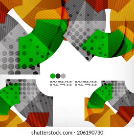 Composición abstracta moderna de tecnología futurista, formas superpuestas
