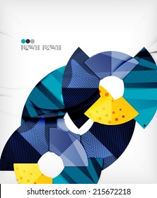 Composición abstracta moderna de tecnología futurista, formas superpuestas