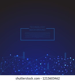 MODERN FUTURISTIC TECHNOLOGY BACKGROUND