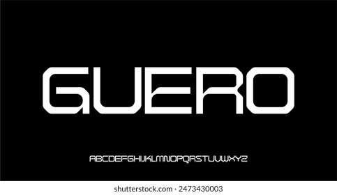 MODERN FUTURISTIC TECHNOLOGY SCI FI FONT VECTOR TYPEFACE