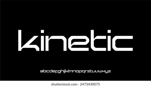 MODERN FUTURISTIC TECHNOLOGY SCI FI FONT VECTOR TYPEFACE