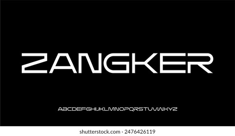 MODERN FUTURISTIC TECHNOLOGY SCI FI FONT VECTOR TYPEFACE