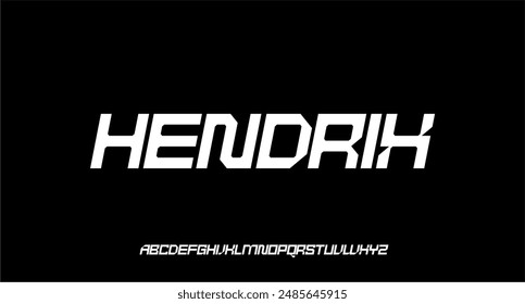 MODERN FUTURISTIC TECHNOLOGY SCI FI FONT VECTOR TYPEFACE