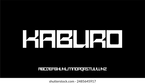 MODERN FUTURISTIC TECHNOLOGY SCI FI FONT VECTOR TYPEFACE