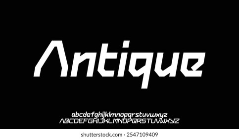 Modern futuristic technology sci fi font vector typeface 