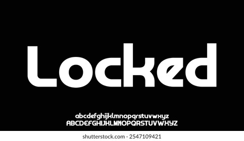 Modern futuristic technology sci fi font vector typeface 