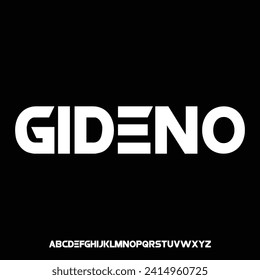 modern futuristic thin lines font vector