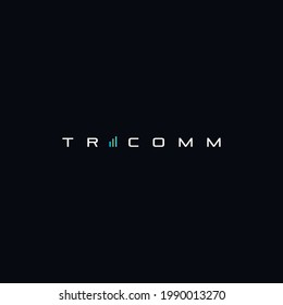 Logo moderno y futurista del tricom