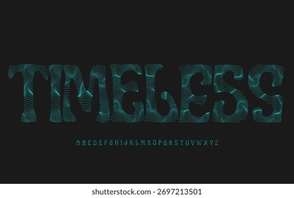 Modern Futuristic Typeface Font Style Alphabet 