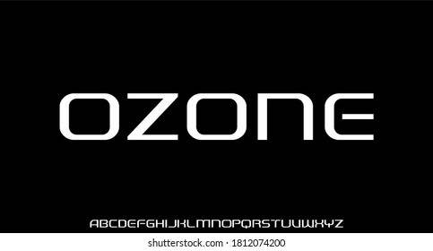 modern futuristic typeset display font