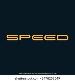 modern futuristic typeset display font