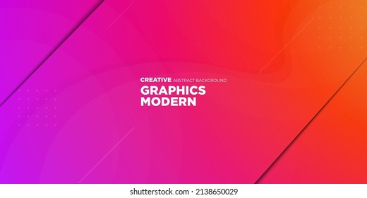 Modern Futuristic Wave Style With Geometric Design, Shapes. For Elegant Pattern Cover Book. Vector Illustration with pink orange purple Color Gradient.3d look.Eps10 vector