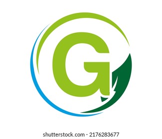 Design-Vorlage für ein modernes G-Brief-Logo Abstraktes Symbol