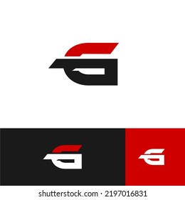 Modern G logo designs vector