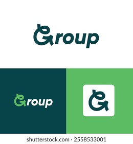 Modern G Shape Logo - Group Logo Design