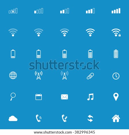 Modern gadget web icon set . Vector illustration