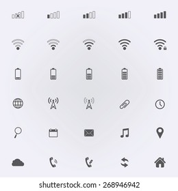 Modern gadget web icons collection , vector