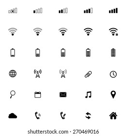 Modern gadget web icons collection , vector