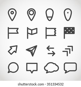 Modern gadget web icons collection