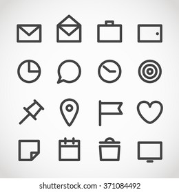 Modern gadget web icons collection