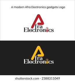 Un moderno vector de logotipo de gadgets